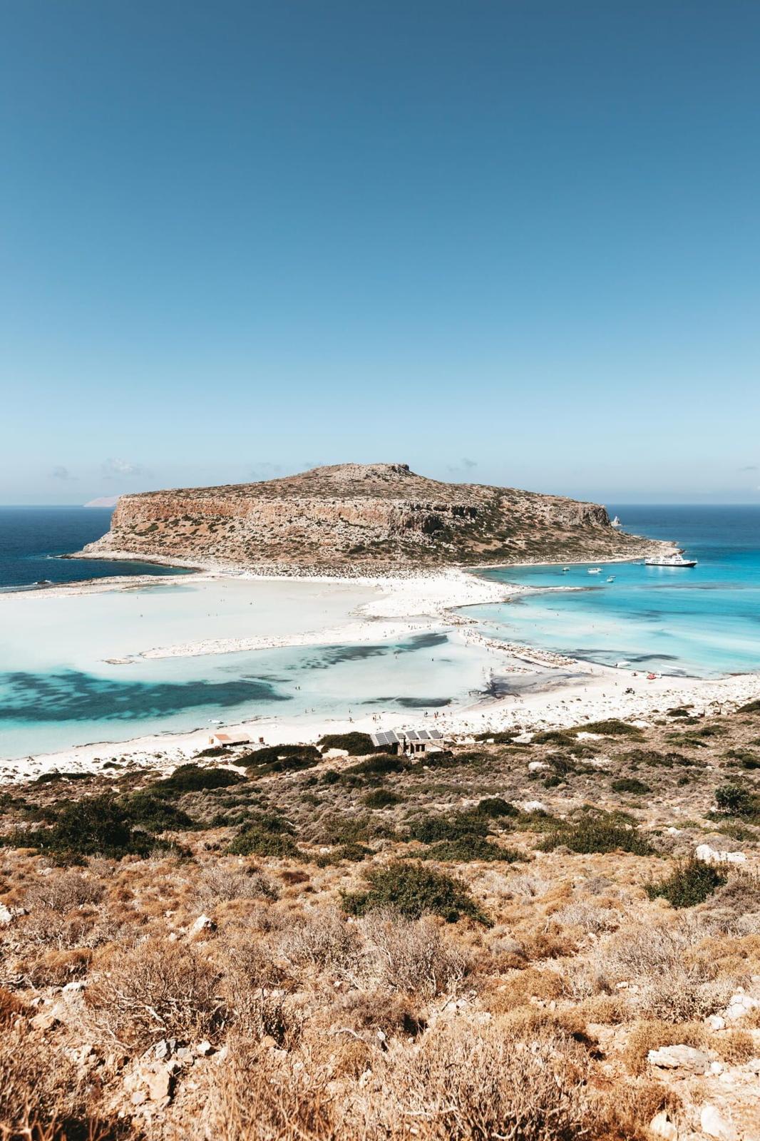 Elafonissi coastline in Crete